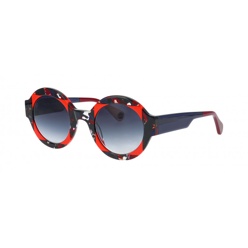 Sunglasses WOOW SUPER TACTIC 1 0257 Purple Red Blue Granite 48mm