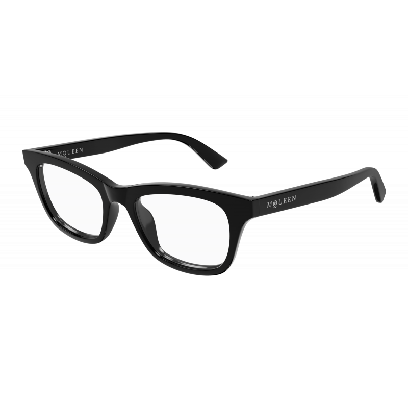 Eyeglasses Alexander McQueen AM 0515 O- 007 Black / Transparent 52mm