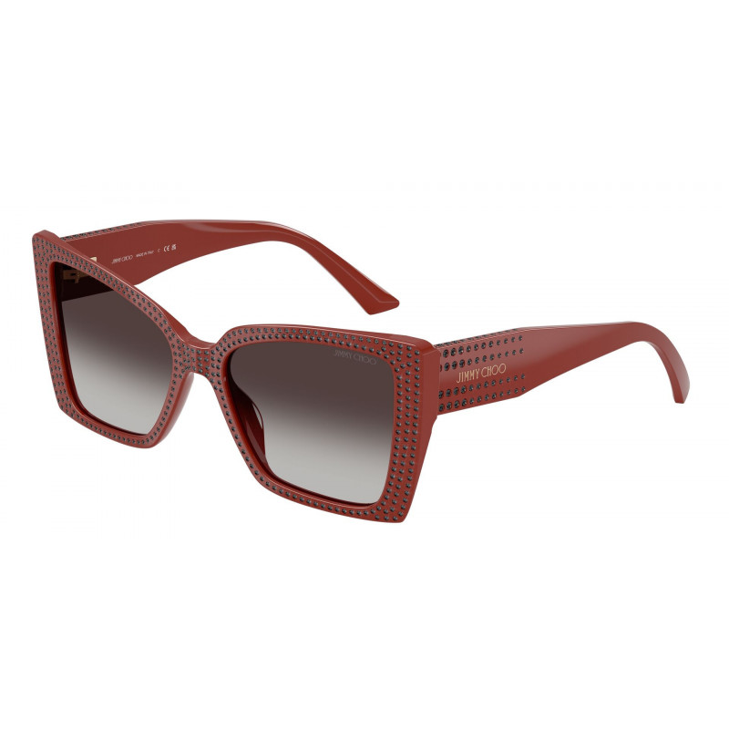 Sunglasses Jimmy Choo JC 5001 B 50138G Red / Gradient Grey Polyamide Standard 54mm