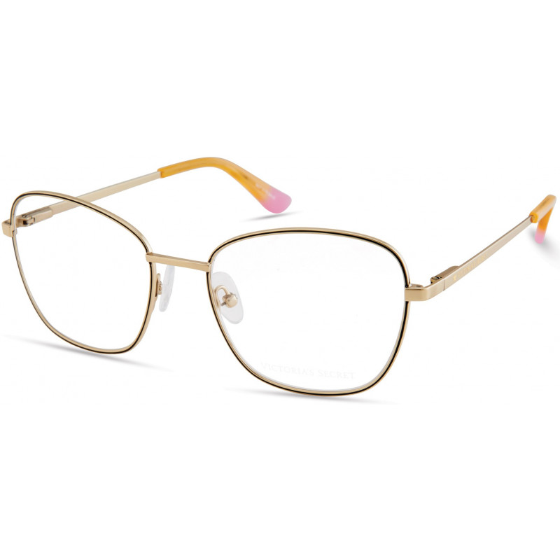 Eyeglasses Victoria's Secret VS 5021 030 Gold W/ Star On Temple Champagne Tips