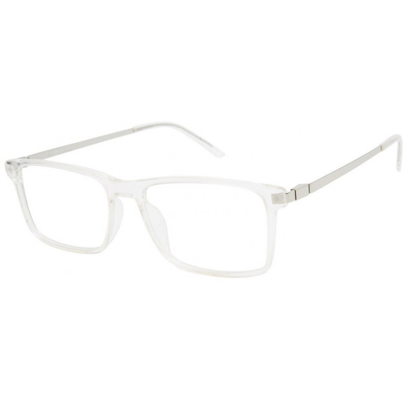 Eyeglasses TLG NU 058 C01 Crystal/Silver 55mm