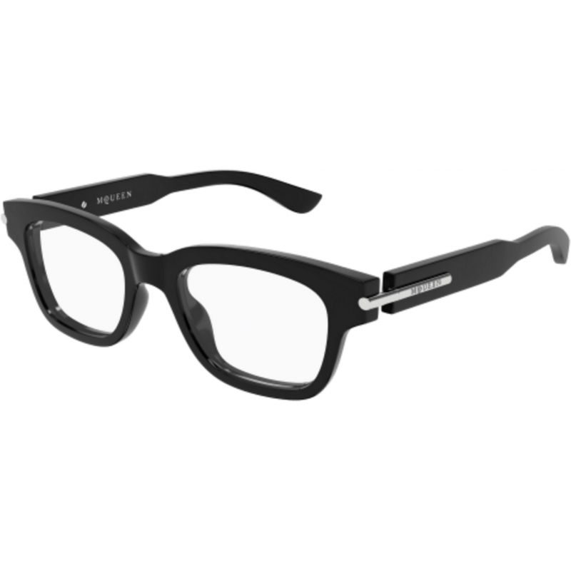 Eyeglasses Alexander McQueen AM 0497 O- 005 Black / Transparent 52mm