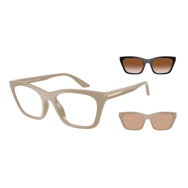 Sunglasses Emporio Armani EA 4274 BU 63791W Shiny Tundra / Clear Polyamide Standard 55mm