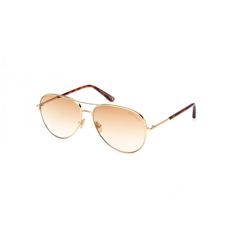 Sunglasses Tom Ford FT 0823 30F Shiny Deep Gold / Blonde Havana