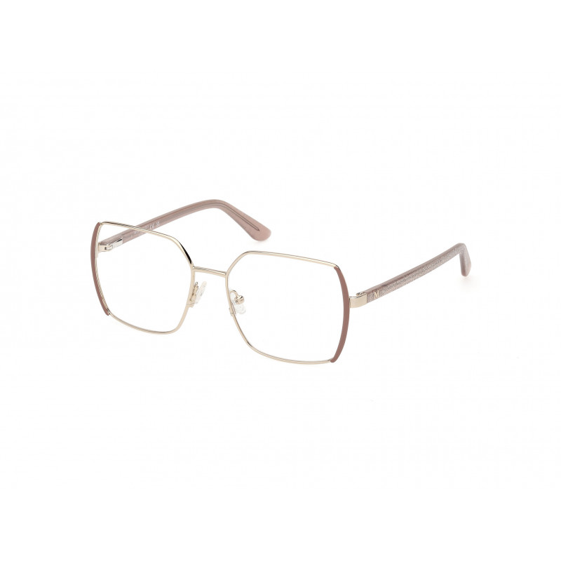 Eyeglasses Guess By Marciano GM 50014 059 Matte Beige / Shiny Pale Gold 55mm