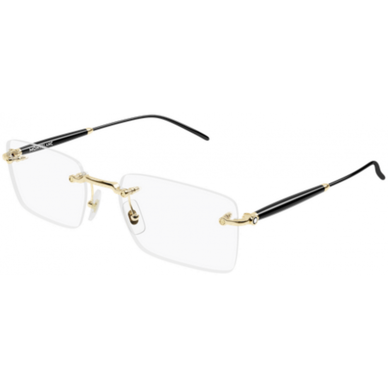 Eyeglasses Montblanc MB 0411 O- 001 Gold / Transparent 55mm