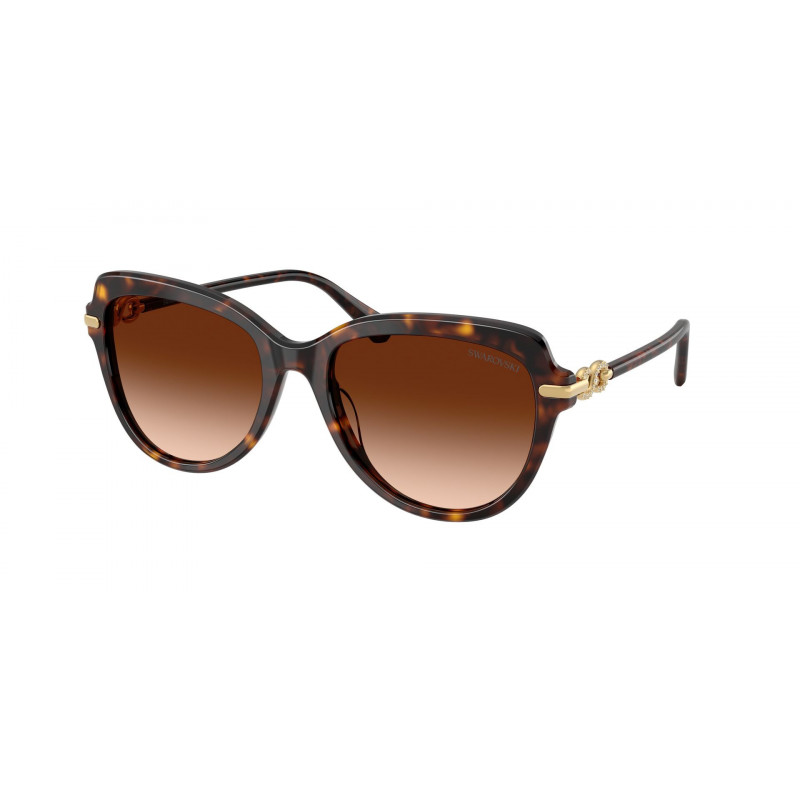 Sunglasses Swarovski SK 6073 100274 Havana / Gradient Brown Polyamide Standard 55mm