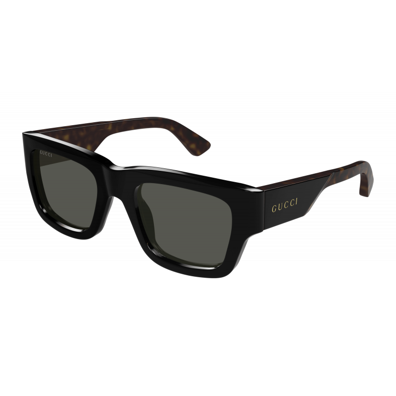 Sunglasses Gucci GG 1668 S- 001 Black / Grey Havana 52mm