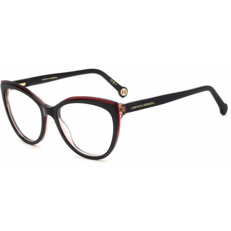 Eyeglasses Carolina Herrera HER 0207 3H2 Black Pink 53mm