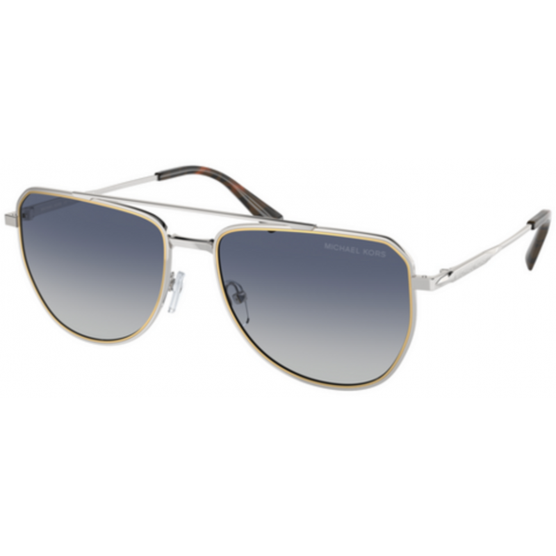 Sunglasses Michael Kors MK 1155 18934L Shiny Silver / Blue Gradient Polyamide Standard