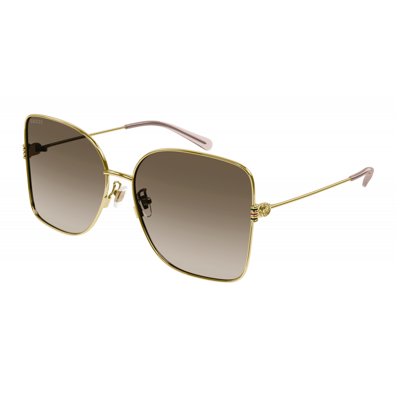 Sunglasses Gucci GG 1282 SA- 003 Gold / Brown 62mm