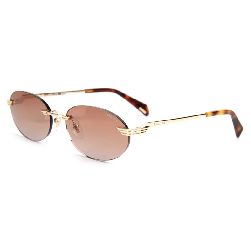 Sunglasses Police SPLU 09 M 300y Rose Gold/Blue 58mm