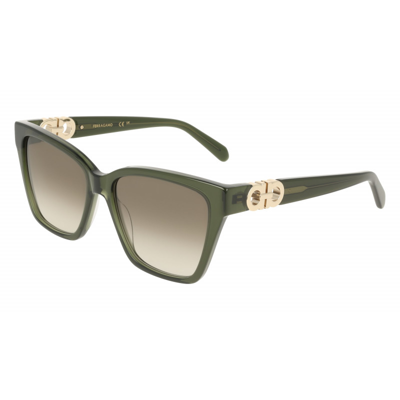 Sunglasses FERRAGAMO SF 2110 S 320 Transparent Khaki 57mm