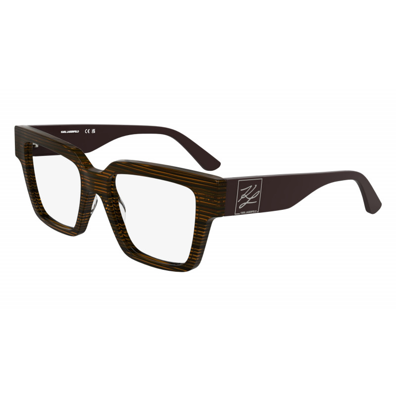 Eyeglasses KARL LAGERFELD KL 6196 212 Striped Brown
