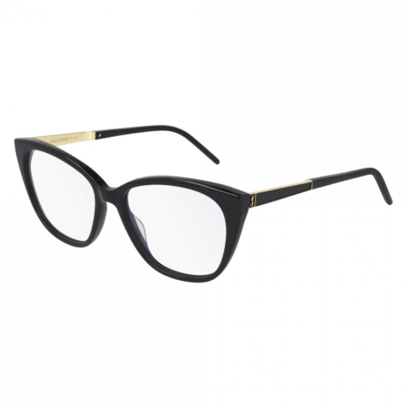 Eyeglasses Saint Laurent SL M 72 - 002 Black / Transparent Gold 54mm