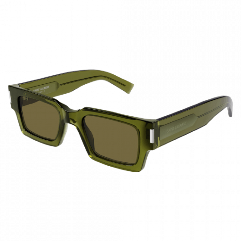 Sunglasses Saint Laurent SL 572 - 005 Green / Brown 50mm