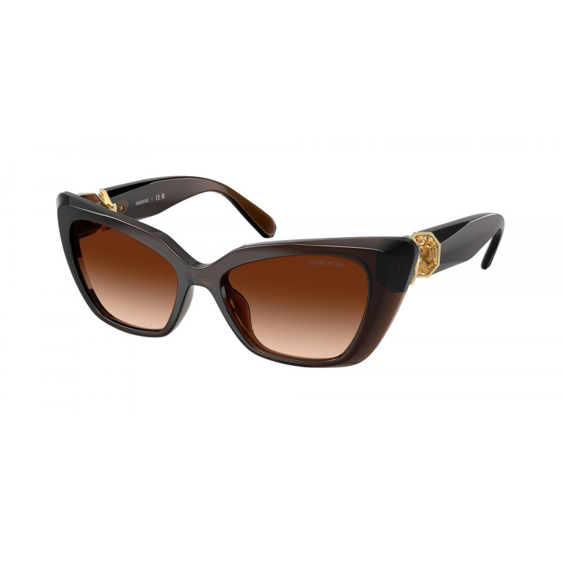 Sunglasses Swarovski SK 6047 108474 Transparent Brown / Gradient Polyamide Standard 54mm