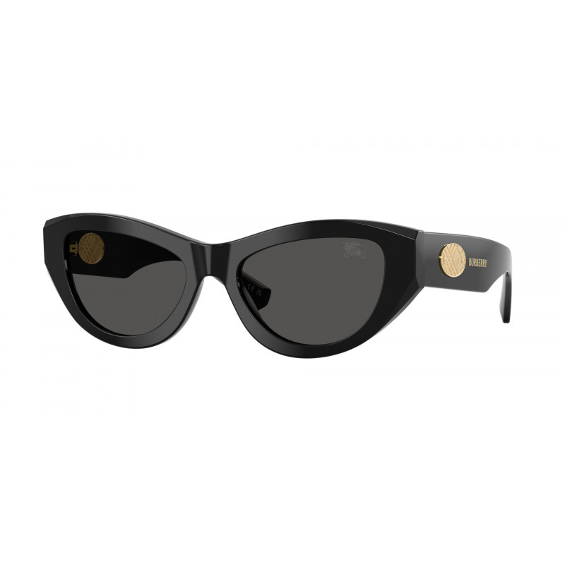 Sunglasses Burberry BE 4502 300187 Black / Dark Grey Polyamide Standard 53mm
