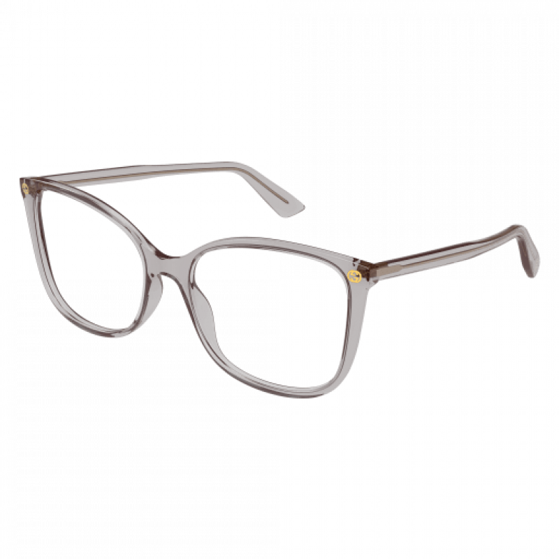 Eyeglasses Gucci GG 0026 O- 018 Grey / Transparent 53mm