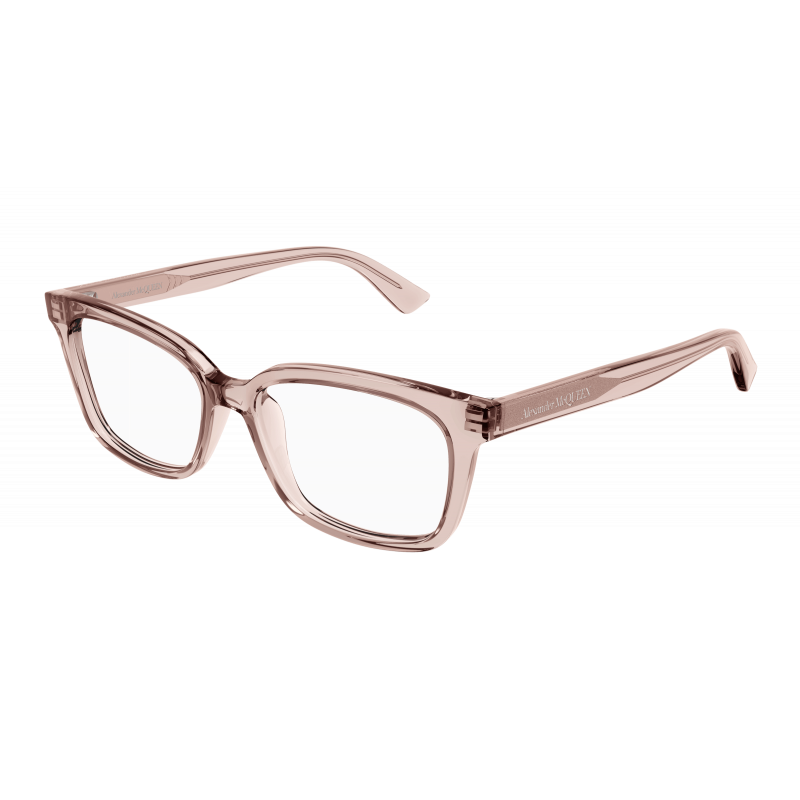 Eyeglasses Alexander McQueen AM 0464 O- 003 Pink / Transparent 52mm