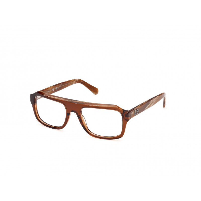 Eyeglasses Guess GU 50451 048 Shiny Dark Brown / Light Brown/Horn 54mm