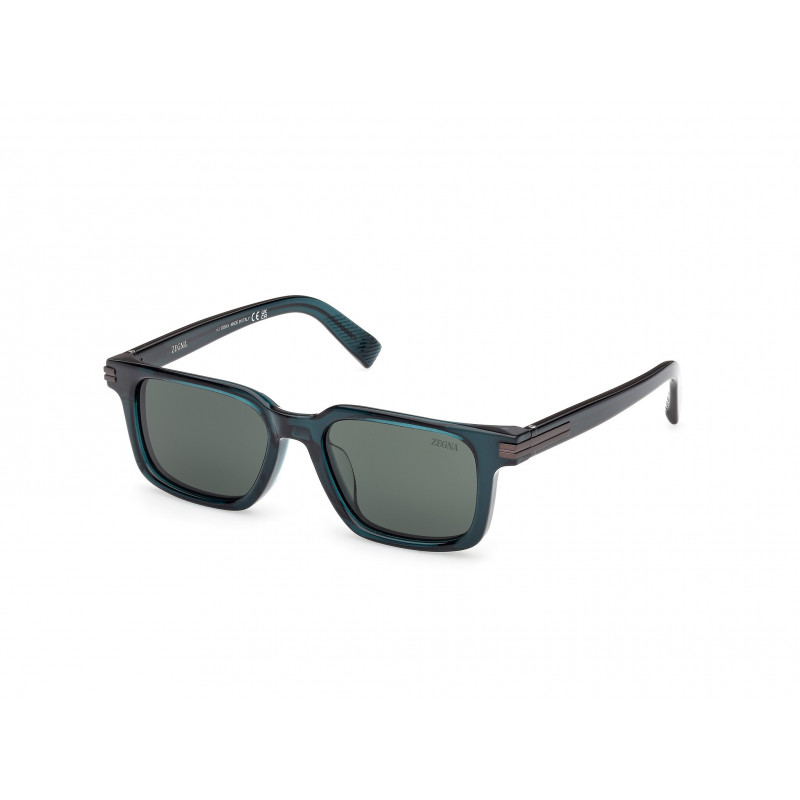 Sunglasses Zegna EZ 0280 -F Asian fit 96N Shiny Dark Green /