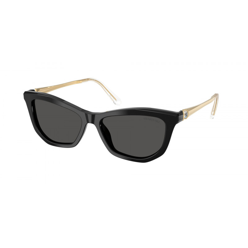 Sunglasses Swarovski SK 6057 100187 Black / Dark Grey Polyamide Standard 56mm