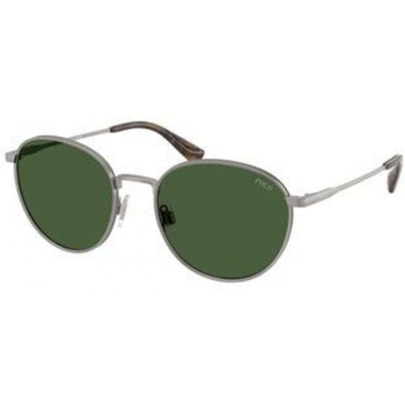 Sunglasses Polo PH 3163 926671 Semishiny Gunmetal / Bottle Green Polyamide Standard 53mm