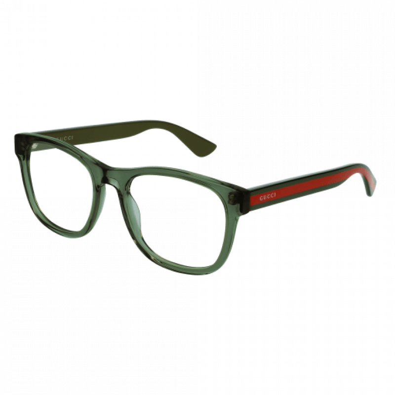 Eyeglasses Gucci GG 0004 ON- 011 Green / Transparent 53mm