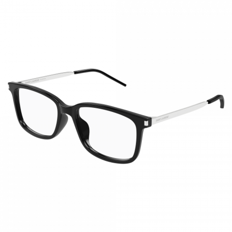 Eyeglasses Saint Laurent SL 684 /F- 001 Black / Transparent Silver 55mm