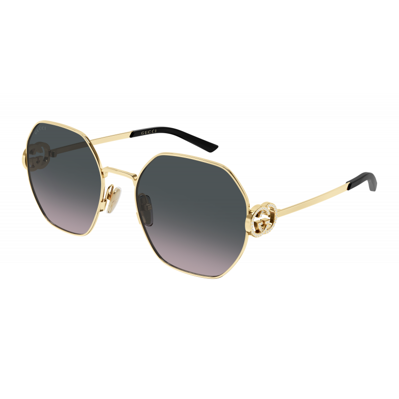 Sunglasses Gucci GG 2046 S- 002 Gold / Grey 58mm