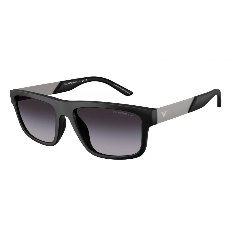 Sunglasses Emporio Armani EA 4244 U 50018G Matte Black / Grey Gradient Polyamide Standard 57mm