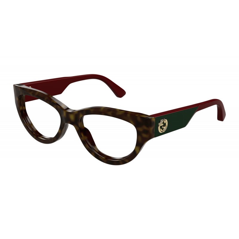 Eyeglasses Gucci GG 1665 O- 006 Havana / Transparent Red 53mm
