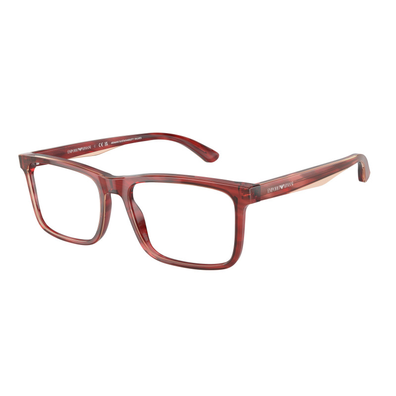 Eyeglasses Emporio Armani EA 3227 6053 Shiny Bordeaux/Top Smoke 54mm