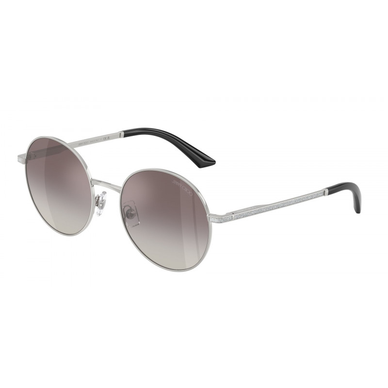 Sunglasses Jimmy Choo JC 4028 J 30026I Silver / Gradient Grey Mirror Polyamide Standard 53mm
