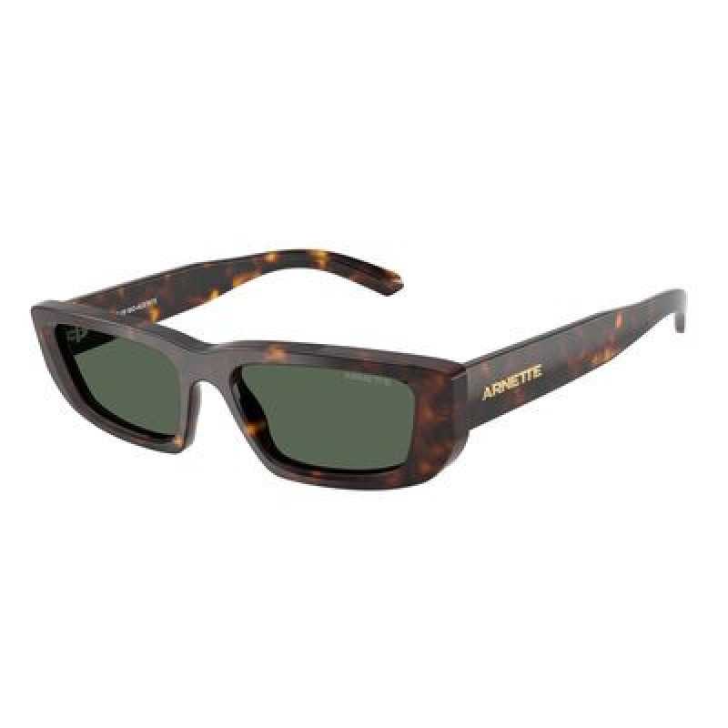 Sunglasses Arnette AN 4357 122271 Dark Havana / Green Polyamide Standard 53mm