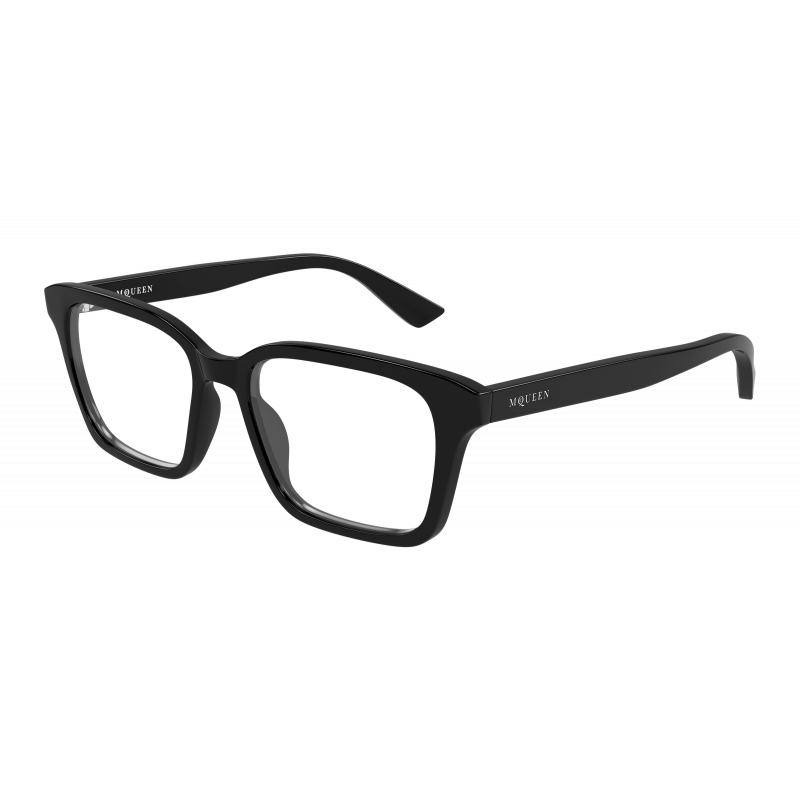 Eyeglasses Alexander McQueen AM 0566 O- 001 Black / Transparent 53mm