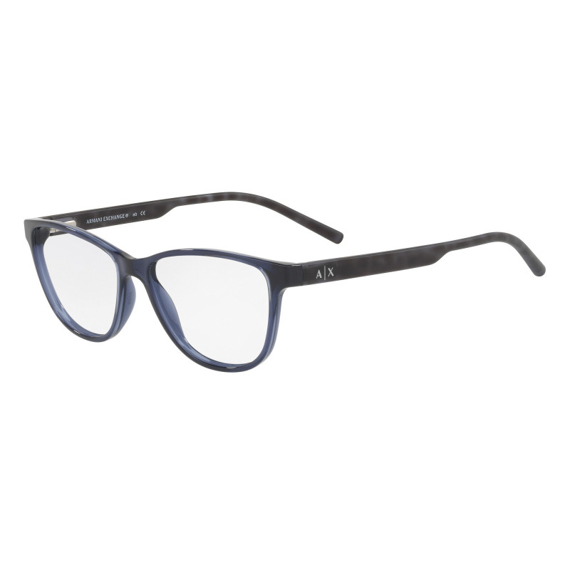 Eyeglasses Armani Exchange AX 3047 8237 Shiny Blue 53mm