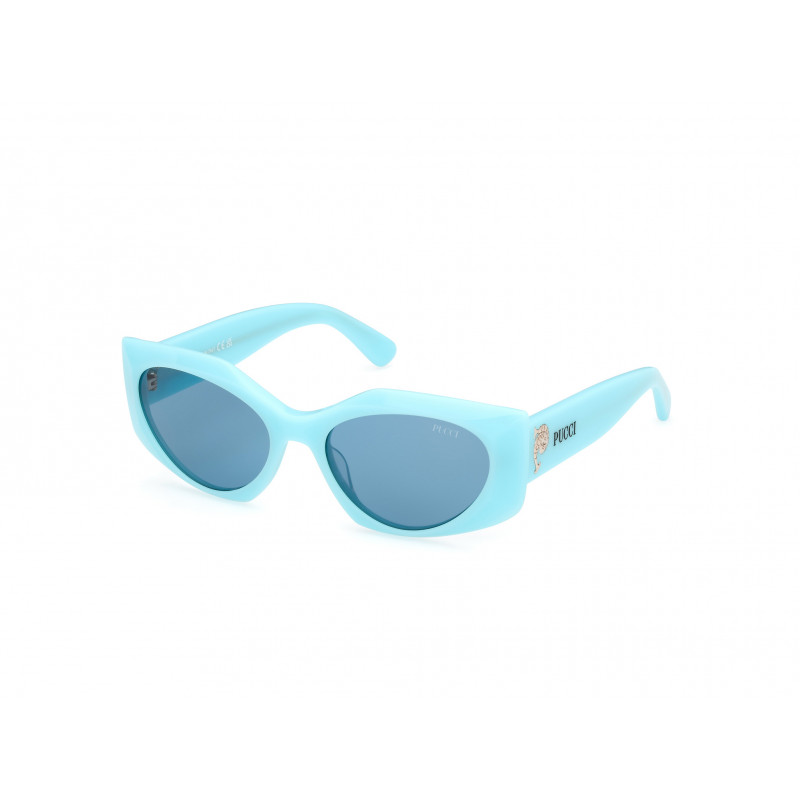 Sunglasses Emilio Pucci EP 0216 84V Shiny Light Blue / 55mm