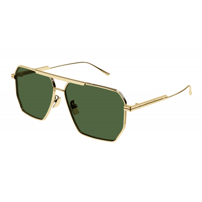 Sunglasses Bottega Veneta BV 1012 S- 004 Gold / Green 60mm