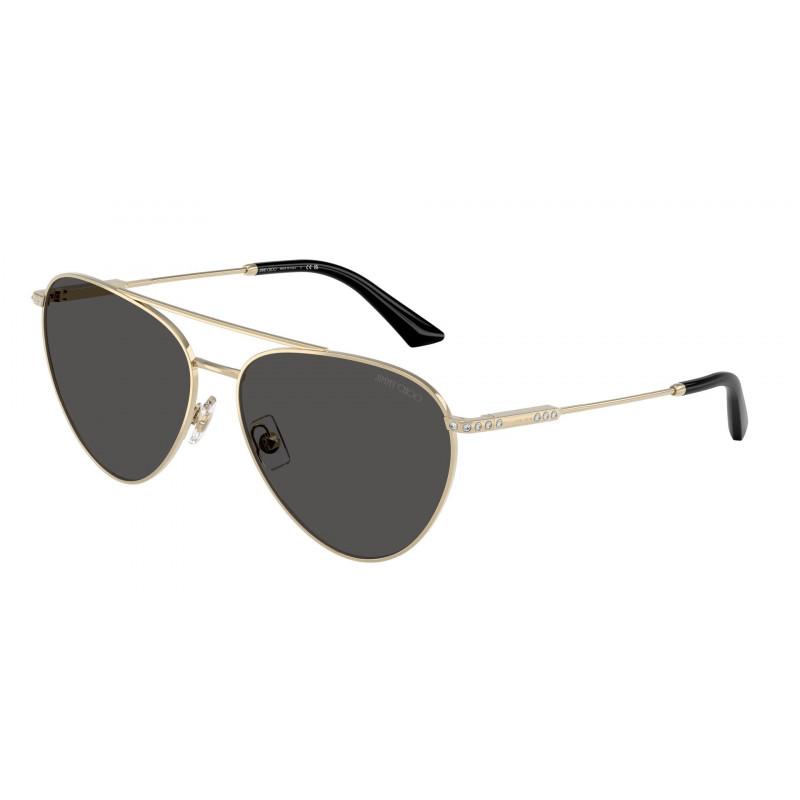 Sunglasses Jimmy Choo JC 4002 B 301787 Pale Gold / Dark Grey Polyamide Standard