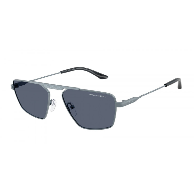 Sunglasses Armani Exchange AX 2059 S 613287 Metalized Matte Blue / Dark Grey Policarbonate Standard 56mm