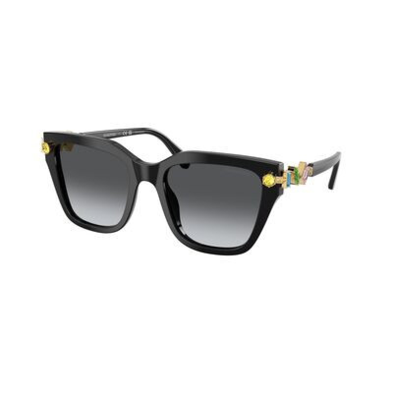 Sunglasses Swarovski SK 6041 1001T3 Black / Polar Grey Gradient Cr39 Polarized 53mm