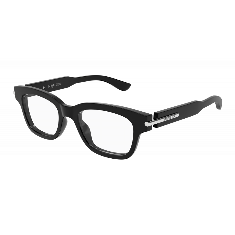 Eyeglasses Alexander McQueen AM 0497 O- 005 Black / Transparent 52mm