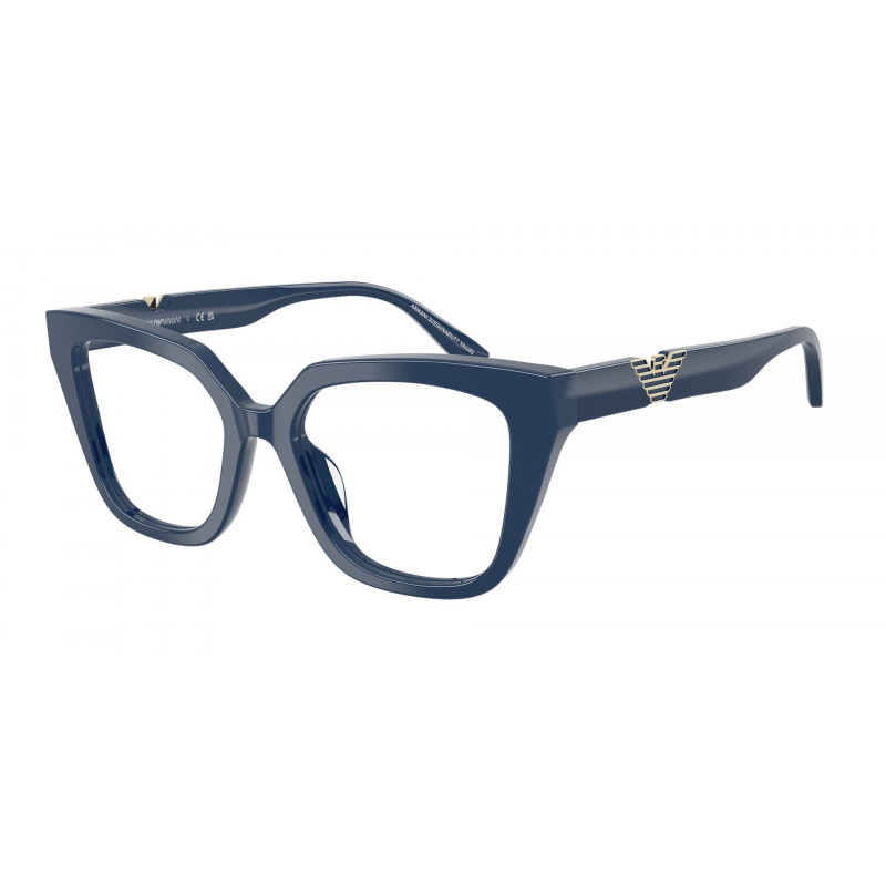 Eyeglasses Emporio Armani EA 3267 U 6325 Shiny Blue / Demo Lens 52mm