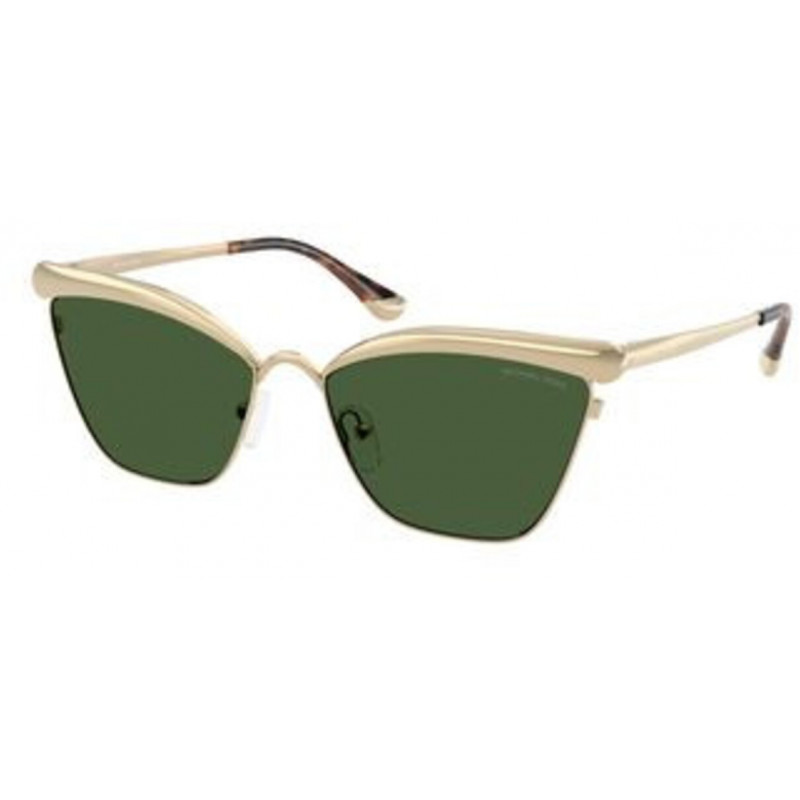 Sunglasses Michael Kors MK 1174 101471 Light Gold / Green Polyamide Standard 56mm