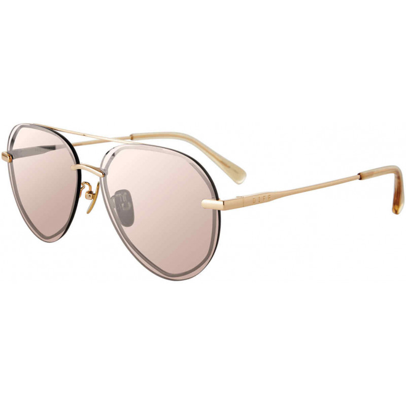 Sunglasses Diff SDFLNOX 250n Gold/Honey Crystal 57mm