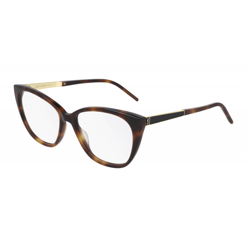 Eyeglasses Saint Laurent SL M 72 - 004 Havana / Transparent Gold 54mm