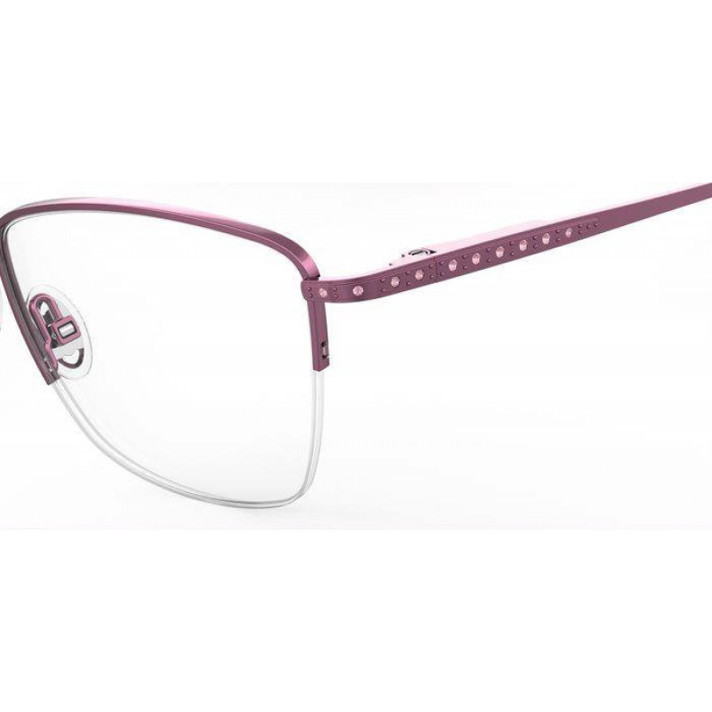 Eyeglasses Emozioni EM 4418 5BR Violet Burgundy 52mm