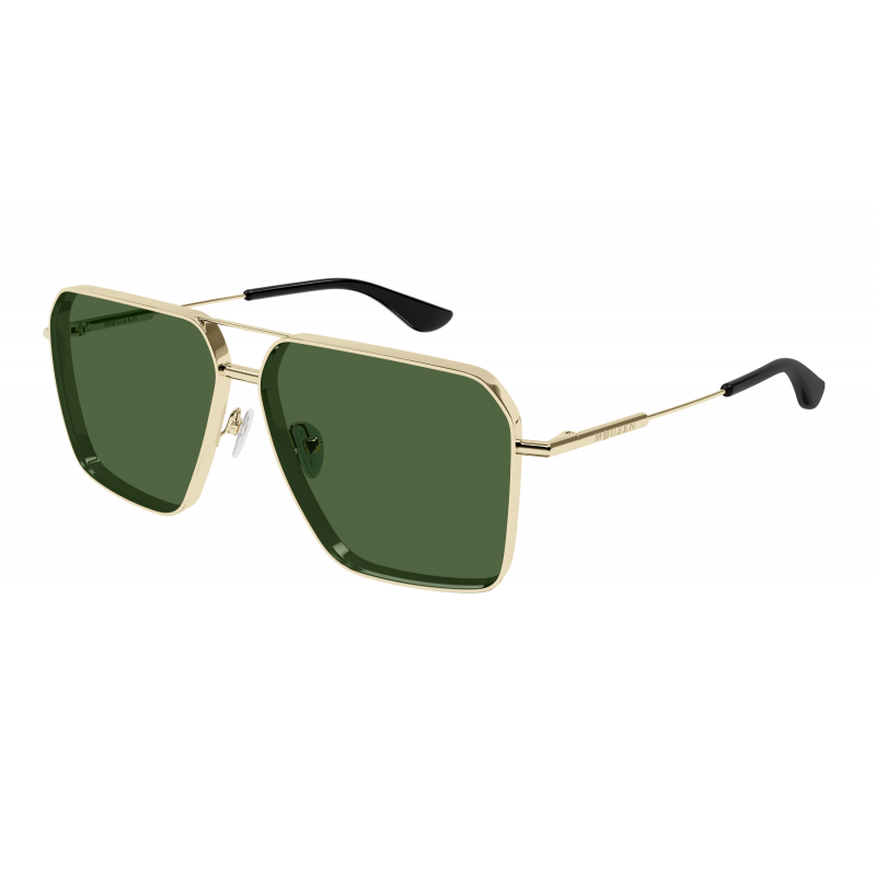 Sunglasses Alexander McQueen AM 0500 S- 003 Gold / Green 60mm